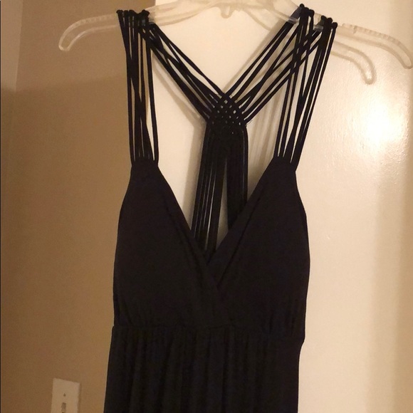 Black strappy maxi dress - Picture 2 of 3